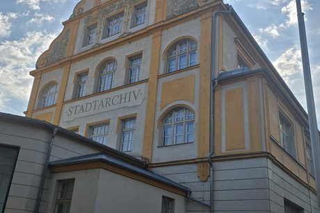 Das Stadtarchiv von Bamberg Man sieht das Gebäude Stadtarchiv von Bamberg