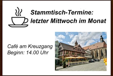 Stammtisch im Caf&eacute; am Kreuzgang