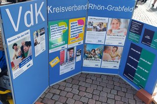 VdK Infostand beim Frühlingsfest in Bischofsheim