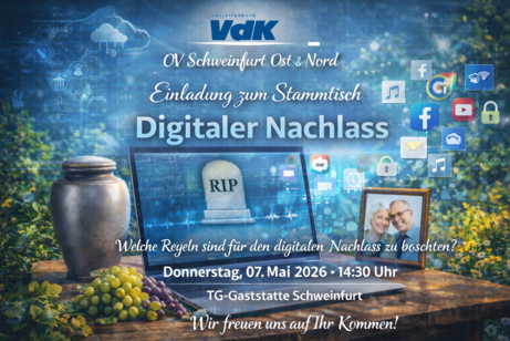 Bild als Einladung zum Stammtisch "Digitaler Nachlass"