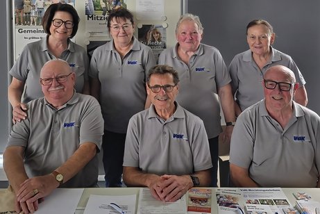 Der Vorstand im Bild:oben links: Rita Wieland,Traudl Teringl,Ilona Viertl,Eckl Elisabeth unten links: Werner Wieland,Max Moser,Dieter Michel