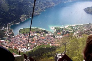 Talblick 1500 Meter auf den Lago di' Molveno