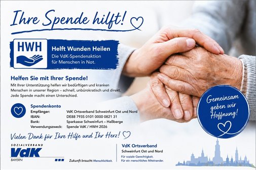Aufruf zur HWH-Spendenaktion