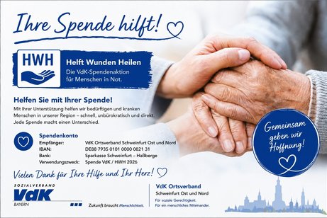Aufruf zur HWH-Spendenaktion