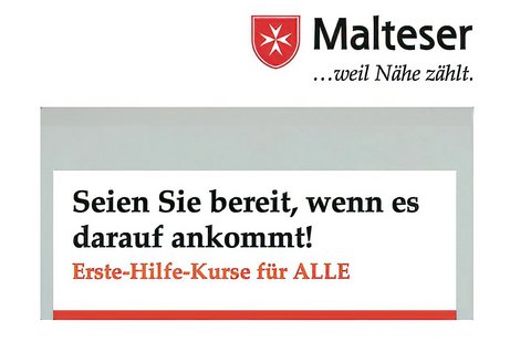 Erste Hilfe Blitzkurs mit dem Malteser Hilfsdienst