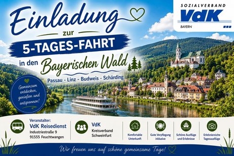 Einladungsbild zur Reise in den Bayerischen Wald