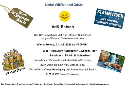 VdK Ratsch - Offener Stammtisch