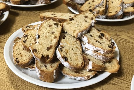 Das ist unser Stollen aus dem Steigerwald .