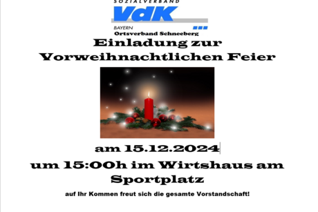 Einladung Weihnachtsfeier