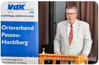 Der Vorsitzende Günter Hellwig bilanziert das abgelaufene Jahr im Ortsverband