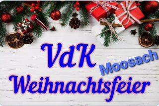 Bild zeigt das Ankündigungsbild zur Weihnachtsfeier