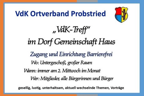 Gem&uuml;tliches Beisammensein im Dorfgemeinschaftshaus Probstried