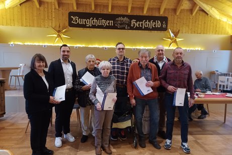 Ehrung langjähriger Mitglieder Ortsverband Herschfeld