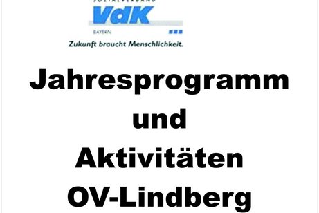 Jahresprogramm 2025 des OV Lindberg