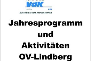 Jahresprogramm 2025 des OV Lindberg