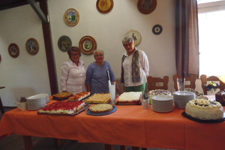 Keine Feier ohne ein leckeres Kuchenbuffet. Herzlichen Dank an alle Kuchenb&auml;ckerinnen.