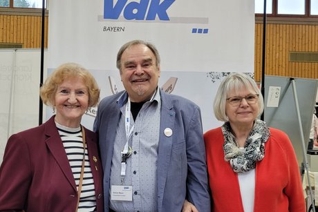 Hanni Wacher, G&uuml;nter Bauer und Waltraud Schulthei&szlig;