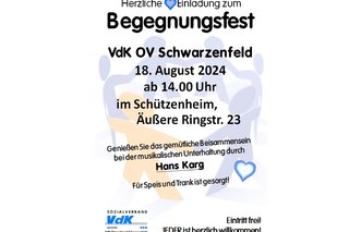 Begegnungsfest 2024 Vdk OV Schwarzenfeld