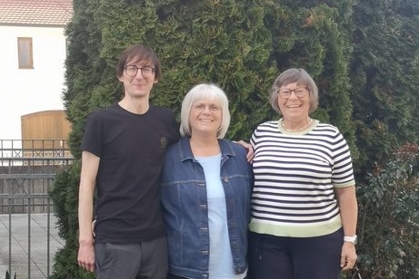 Kreisvorsitzende Christiane Bader (Mitte) mit ihren 2 Stellv. Kreisvorsitzenden Simone Vogt-Keller (rechts) und Christian Weidner (links)