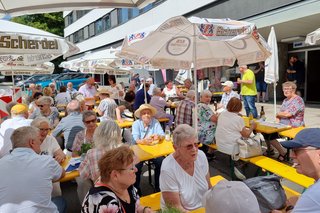 Abgebildet sind die Besucher des Aktionstages