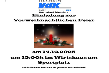 Einladung Weihnachtsfeier