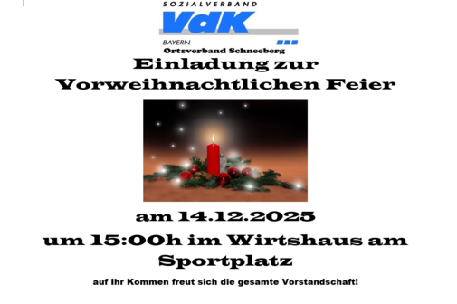 Einladung Weihnachtsfeier