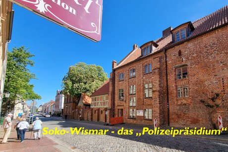 Das Polizeipräsidium der SOKO Wismar, ein Backsteingebäude, war eigentlich mal ein Kloster