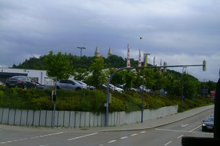 Blick auf Wallfahrtskirche "Unserer Lieben Frau vom Kreuzberg"