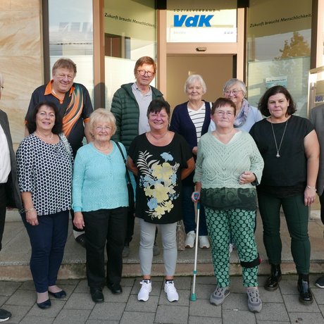 v.li. Karl-Heinz Bauer (Kreisvorsitzender), Elisabeth Platzöder (Beisitzerin), Harald Pabst (Beisitzer), Adelheid Will (Frauenvertreterin), Peter Schimmel (Beisitzer), Claudia Pabst (Vorsitzende), Irmgard Suft (Frauenvertreterin), Petra Suft (Schriftführerin), Elfriede Korn-Körner (stv. Vorsitzende), Bianca Miske (Kreisgeschäftsführerin) und Hans-Jürgen Kaiser (Schriftführer KV).