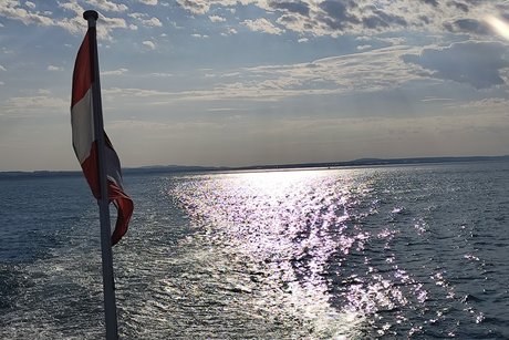 Sonnenuntergang auf dem Bodensee.