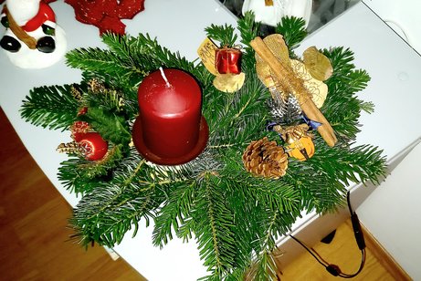 Adventsgesteck
