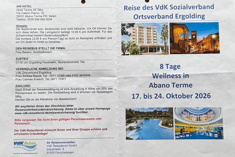 Reise in die Wellness Albano Terme