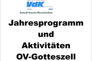 Jahresprogramm 2025 des OV-Gotteszell-Achslach