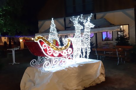 Gaststätte Bruckertshof in der Vorweihnachtszeit