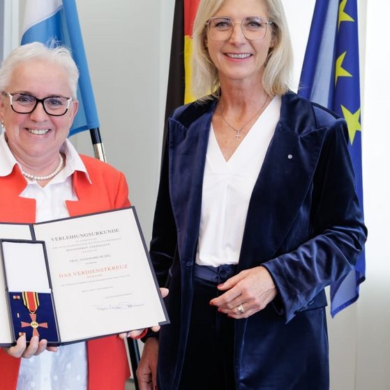 Die Vorsitzende des Ortsverbandes Bamberg-S&uuml;d Frau Anne Rudel