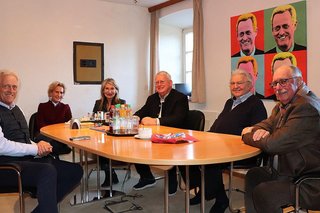 v.l. Dr. Ramsauer, Barbara Sailer, Marlene Weber, Franz Heuberger, Rudi Göbel und Jürgen Pieperhoff