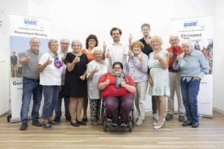 Gruppenbild des Vorstandes des VdK-Ortsverbands Nürnberg-West