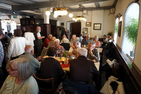 Mittagessen beim Gasthaus "Zum goldenen Schwan" in Erfurt