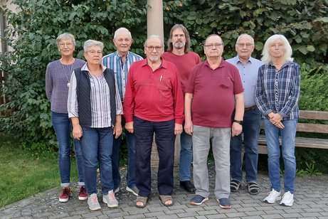 Das Bild zeigt die gewählte Vorstandschaft des VdK OV Mönchberg-Schmachtenberg