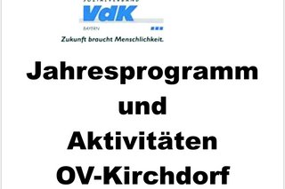 Jahresprogramm 2025 des OV-Kirchdorf