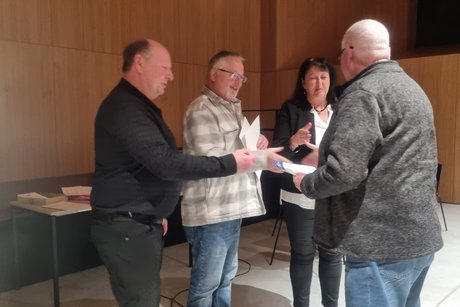 Verleihung der Jubil&auml;umsurkunden