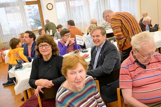 Ortsverbandsvorsitzende Christine Limbacher und Kreisverbandsvorsitzender Hermann Imhof