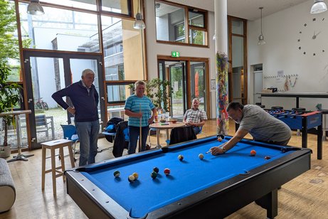 Billiardspieler in action! .