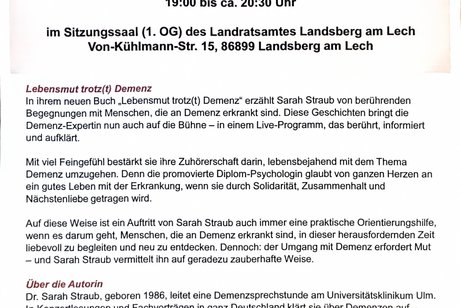 Plakat Konzert-Lesung