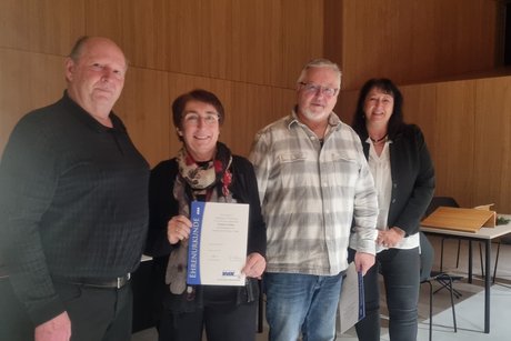 Verleihung der Jubil&auml;umsurkunden