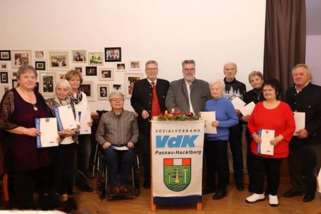 Ehrung der Jubilare durch den B&uuml;rgermeister