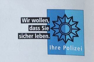 Bild zeigt das Logo der Polizei