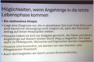 ... oder ins Hospiz?