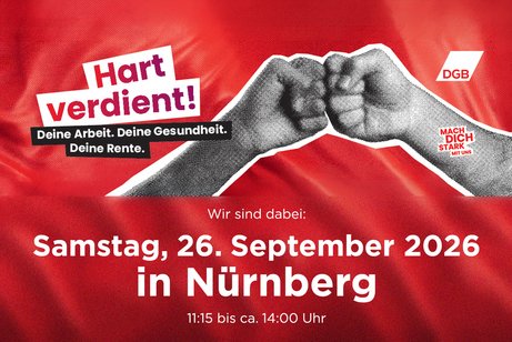 Hart verdient! 26.9 Kundgebung N&uuml;rnberg