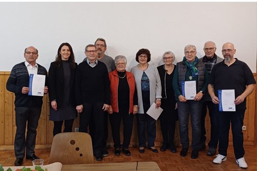 Ehrungen f&uuml;r langj&auml;hrige Treue